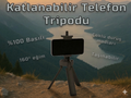 Katlanabilir Kompakt Telefon ve GoPro Tripodu |Özel 3D Üretim